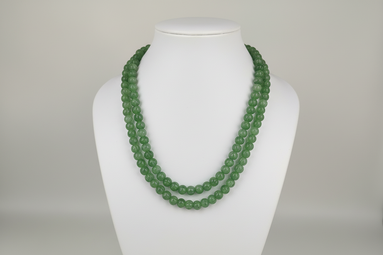 Aventurine pumpkin necklace