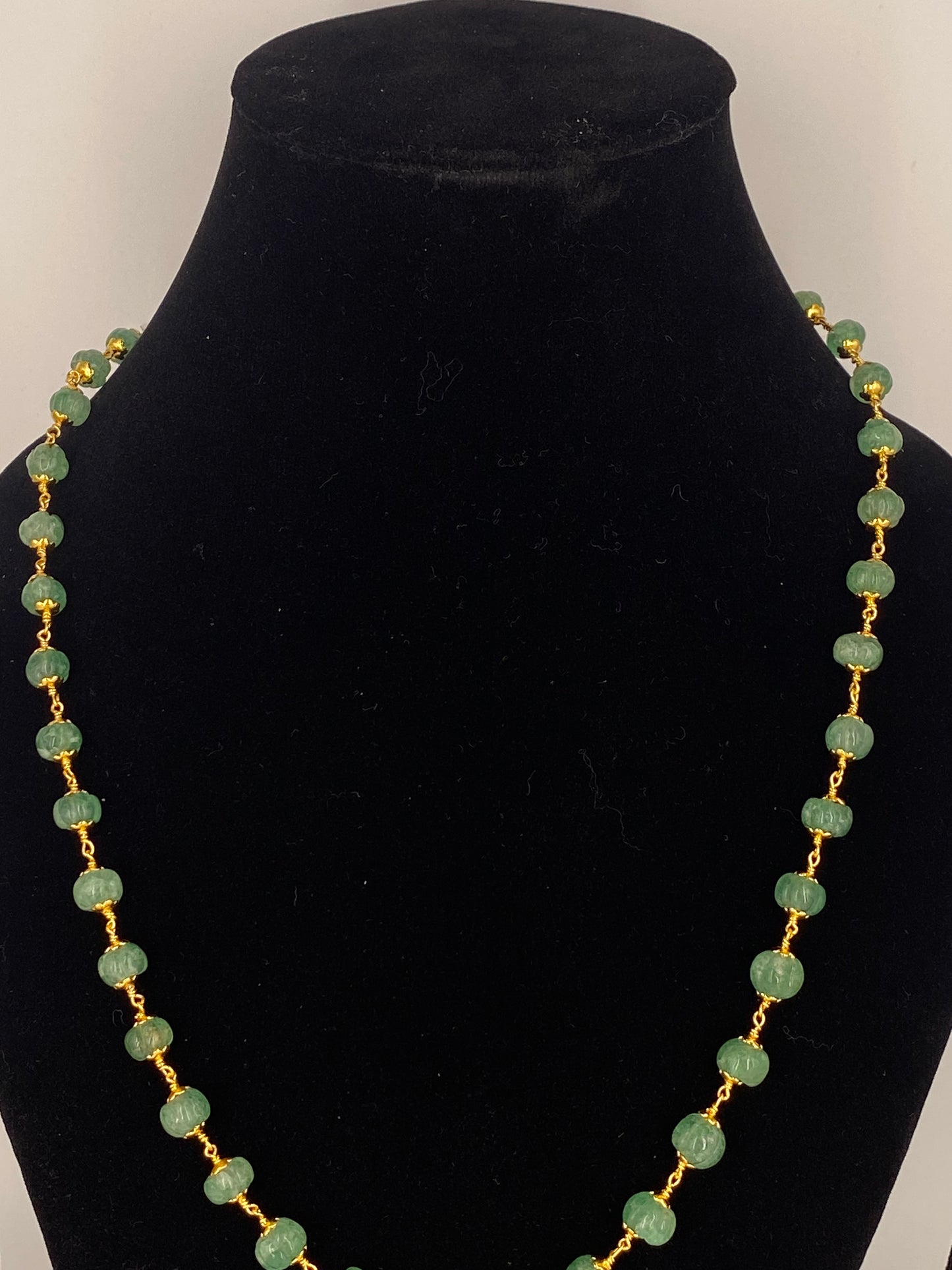 PUMPKIN BEADS NECKLACE SET