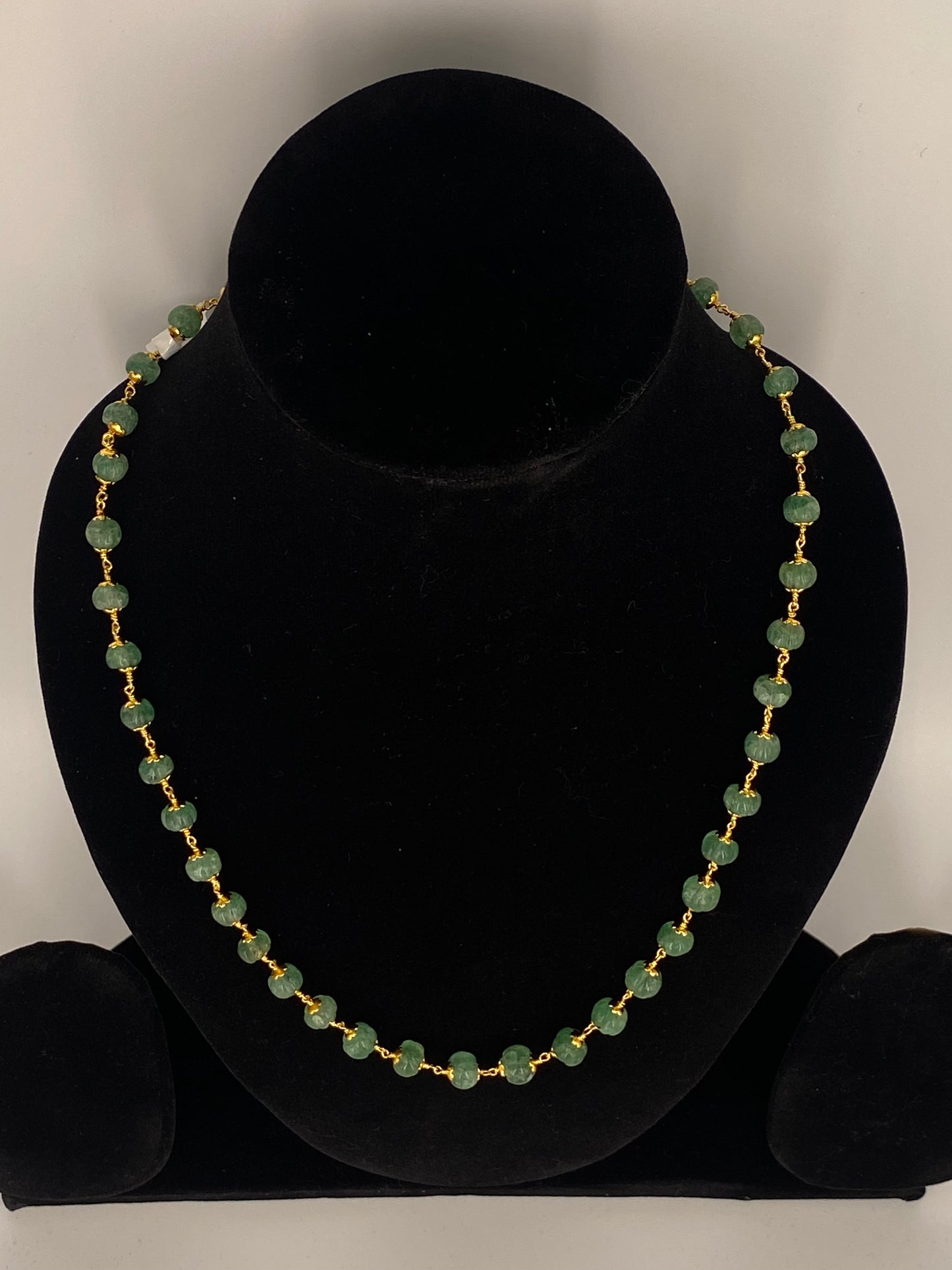 PUMPKIN BEADS NECKLACE SET