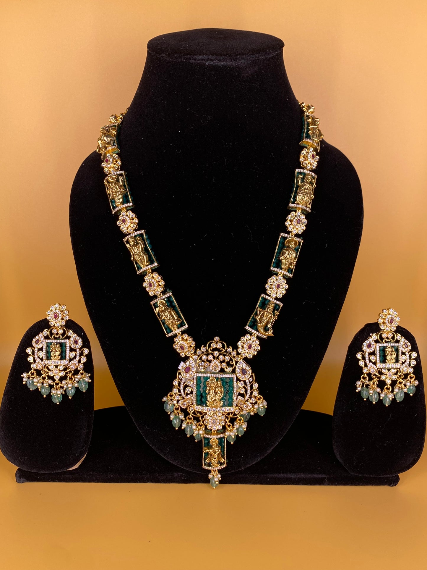DASHAVTAR NECKLACE SET WITH EARRINGS