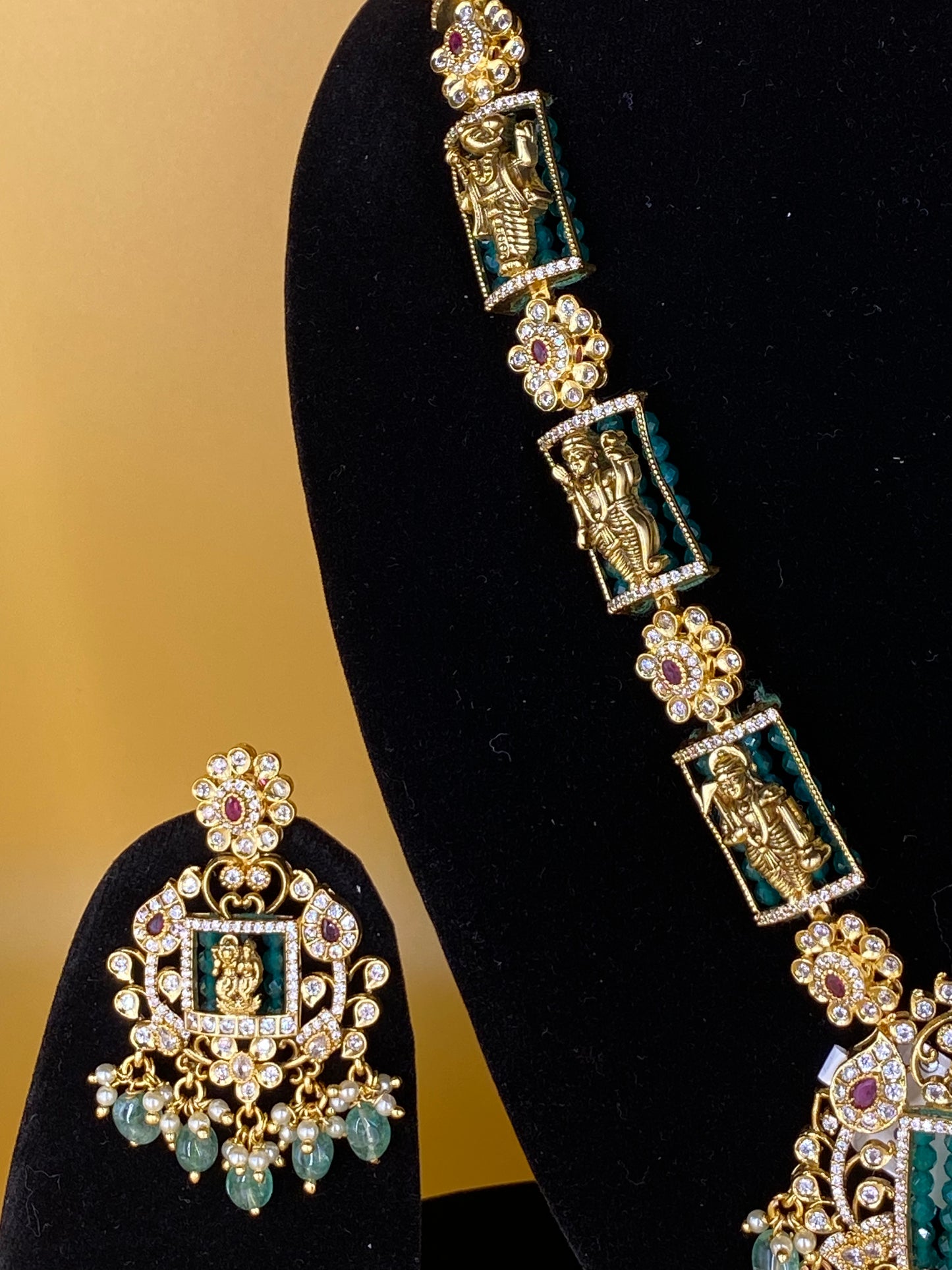 DASHAVTAR NECKLACE SET WITH EARRINGS