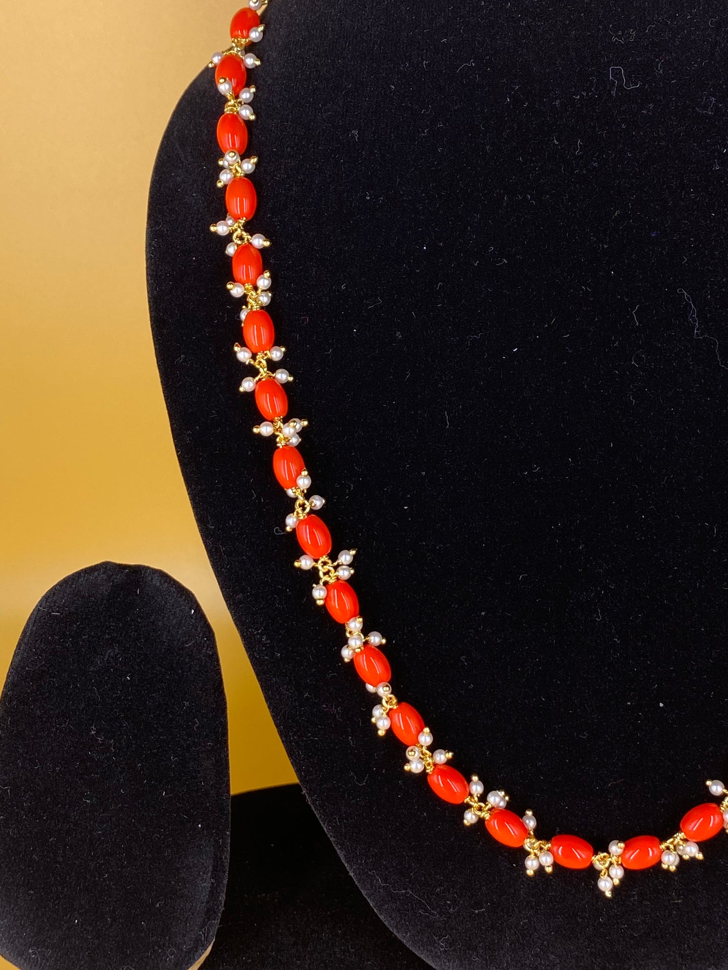 CORAL NECKLACE SET