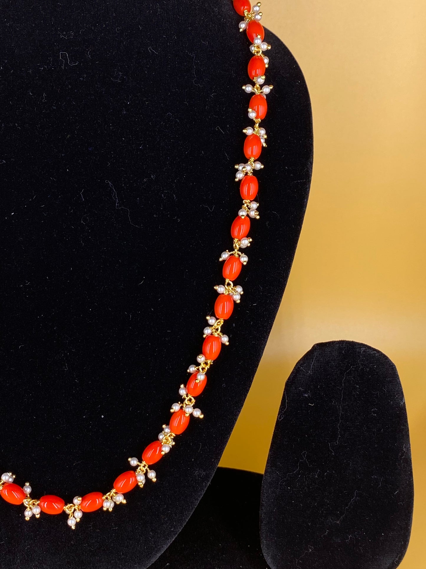 CORAL NECKLACE SET