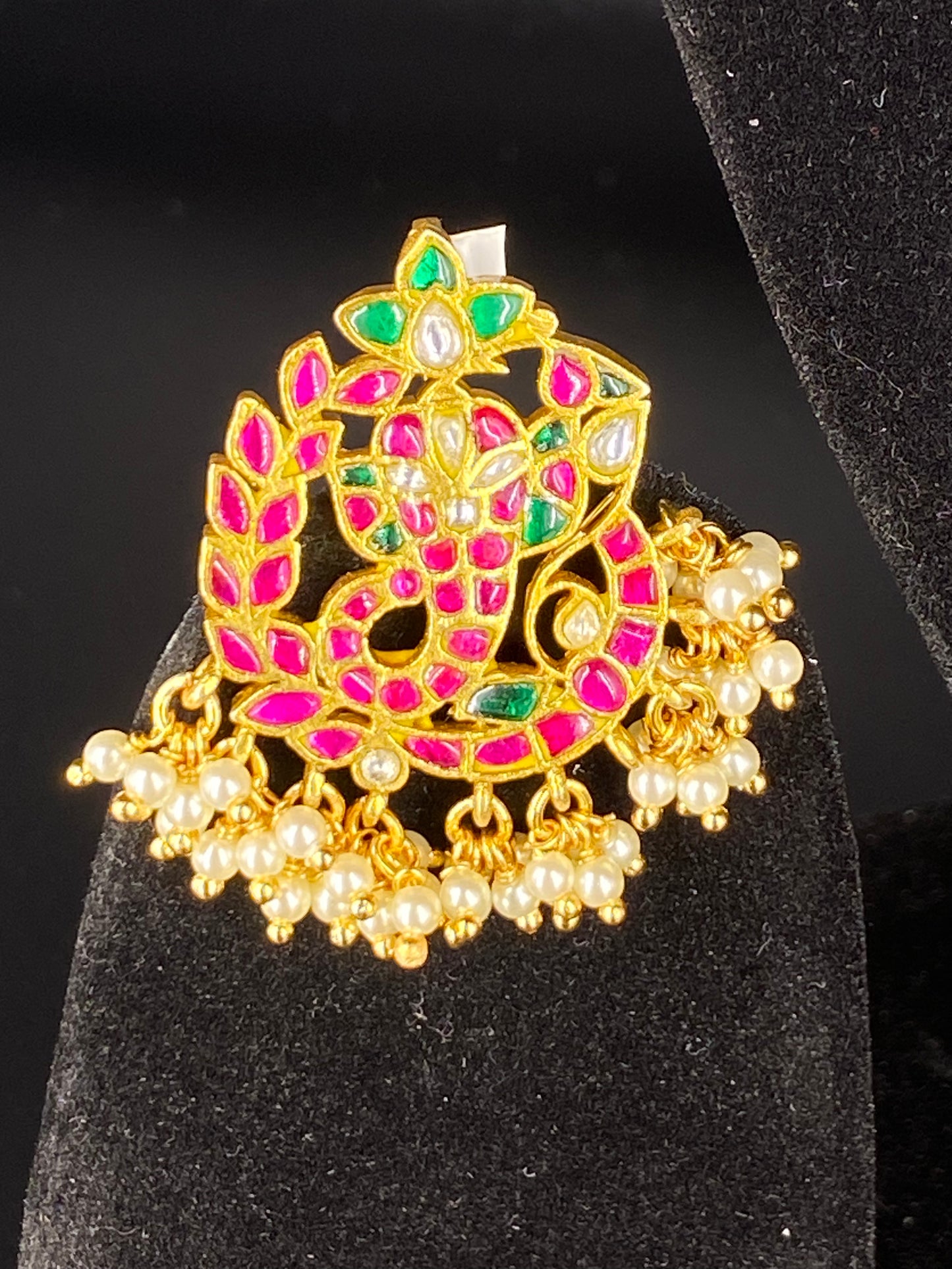 KUNDAN PINK PENDENT
