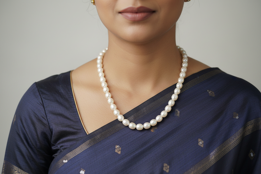 Pure natural pearls necklace