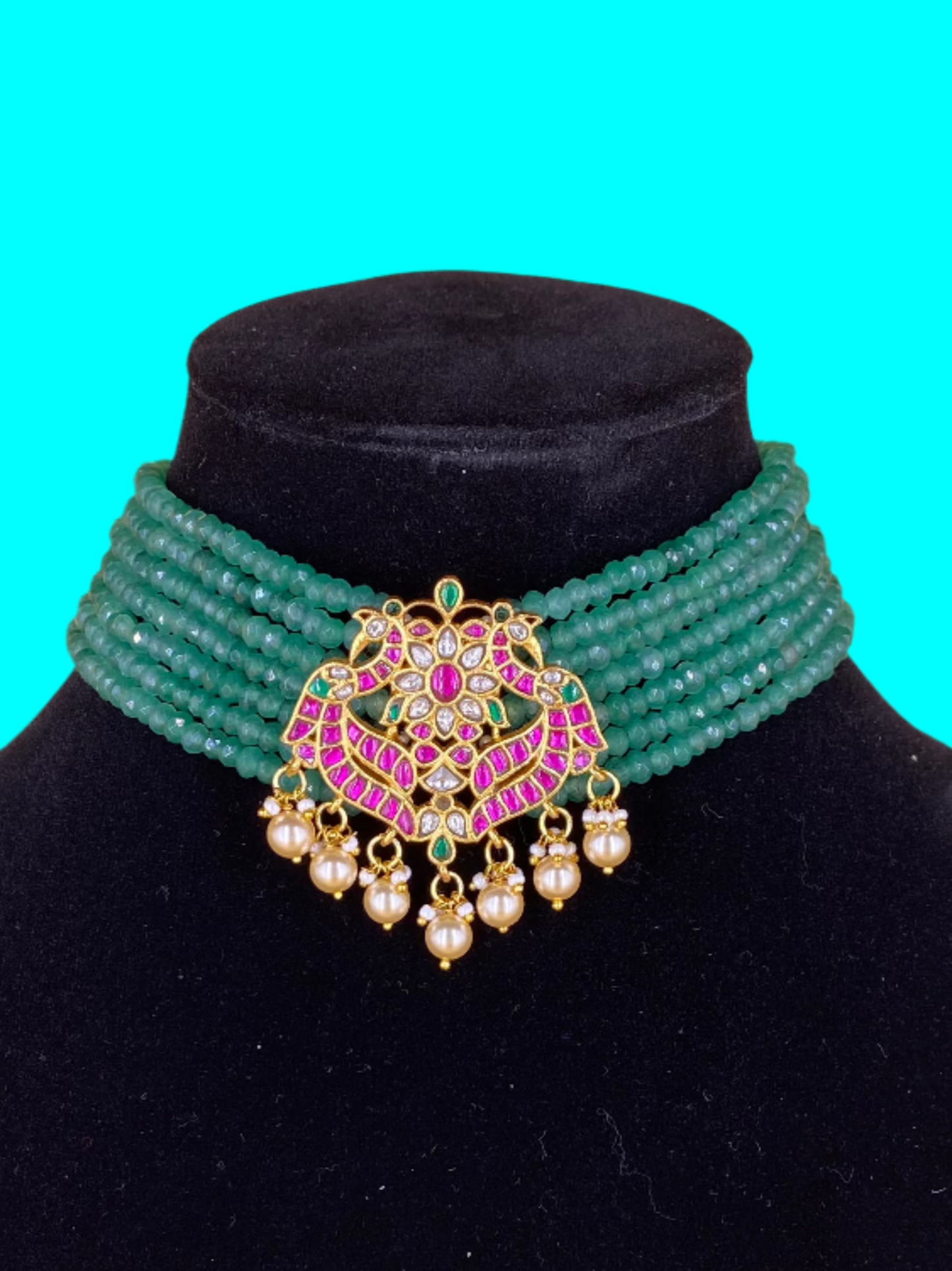 BEADS CHOKER NECKLACE SET