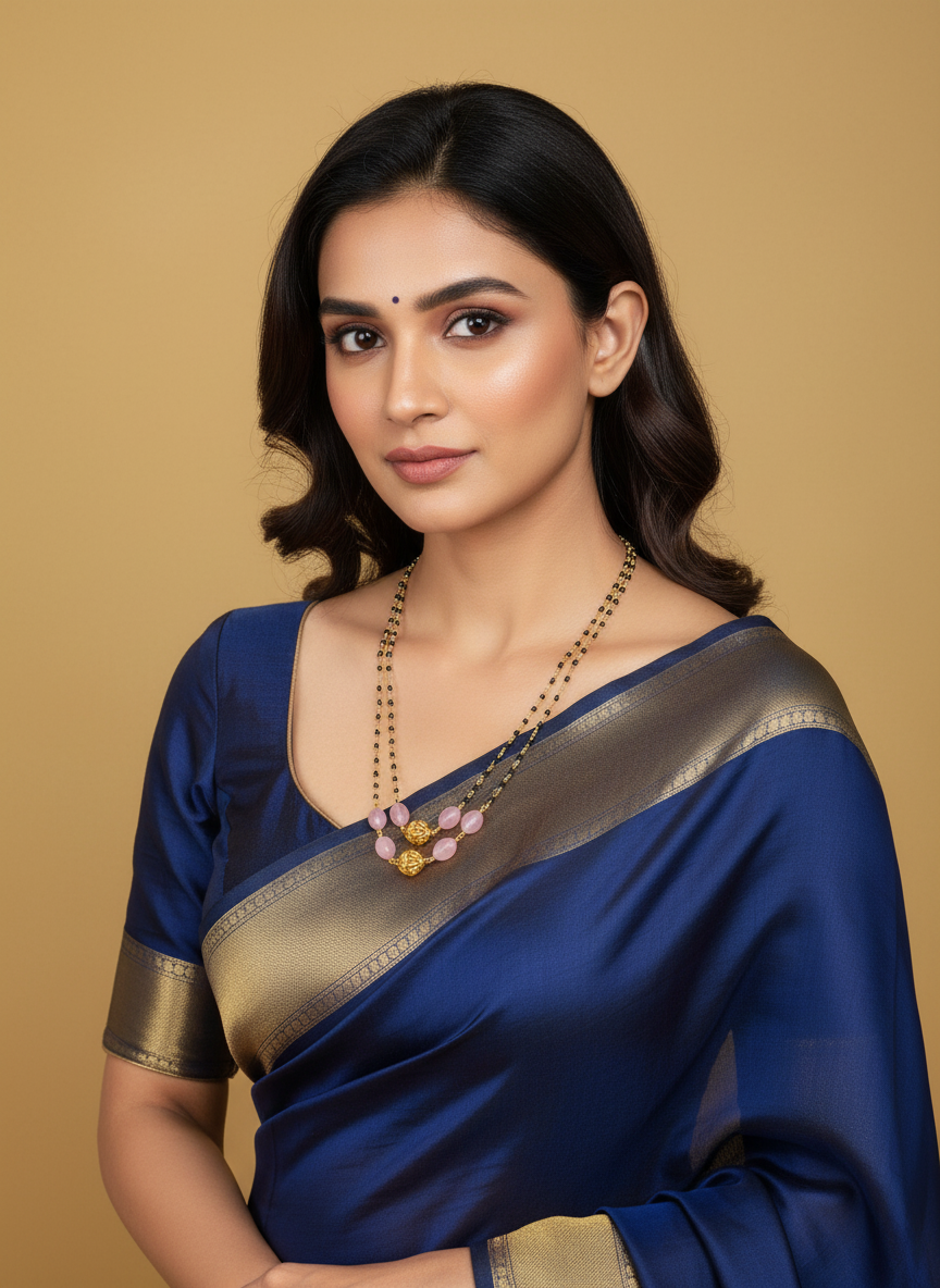 BLACK CRYSTAL BEADS NECKLACE SET