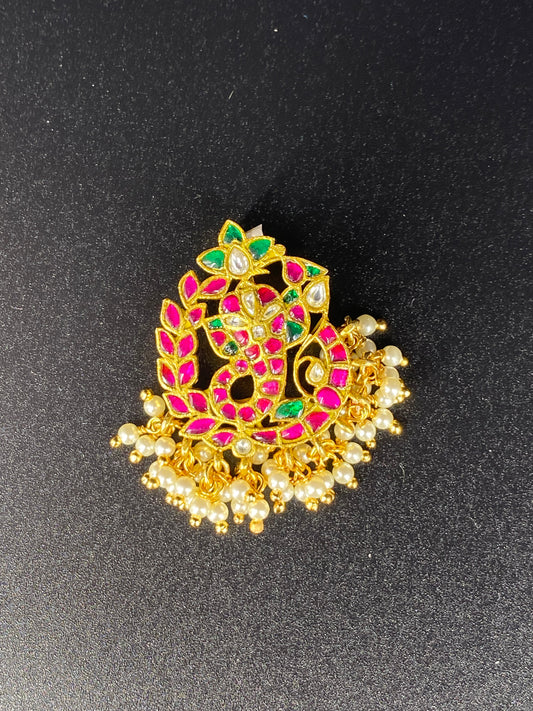 KUNDAN PINK  PENDENT