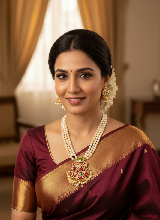 KUNDAN PINK  PENDENT